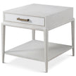 Theodore Alexander Coastal Flagler Side Table with Wallpaper