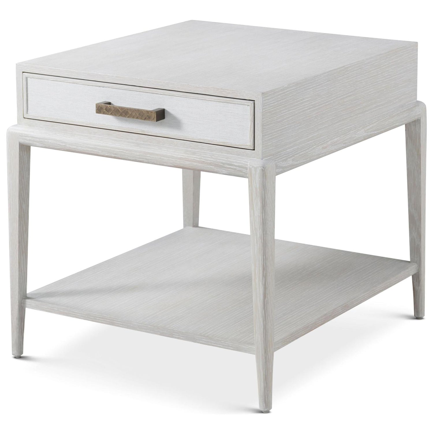 Theodore Alexander Coastal Flagler Side Table with Wallpaper