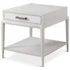 Theodore Alexander Coastal Flagler Side Table with Wallpaper