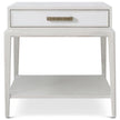 Theodore Alexander Coastal Flagler Side Table with Wallpaper