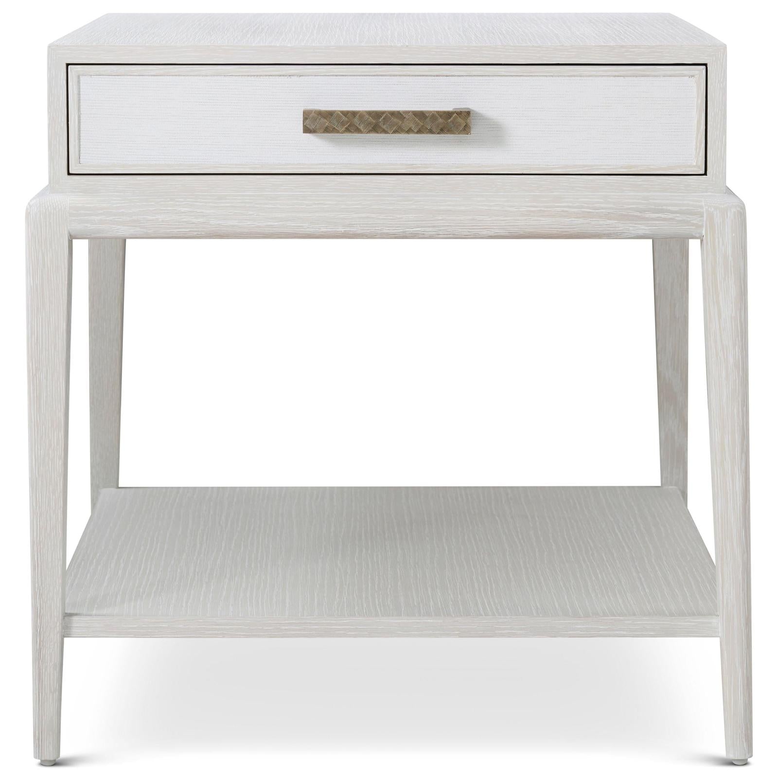 Theodore Alexander Coastal Flagler Side Table with Wallpaper
