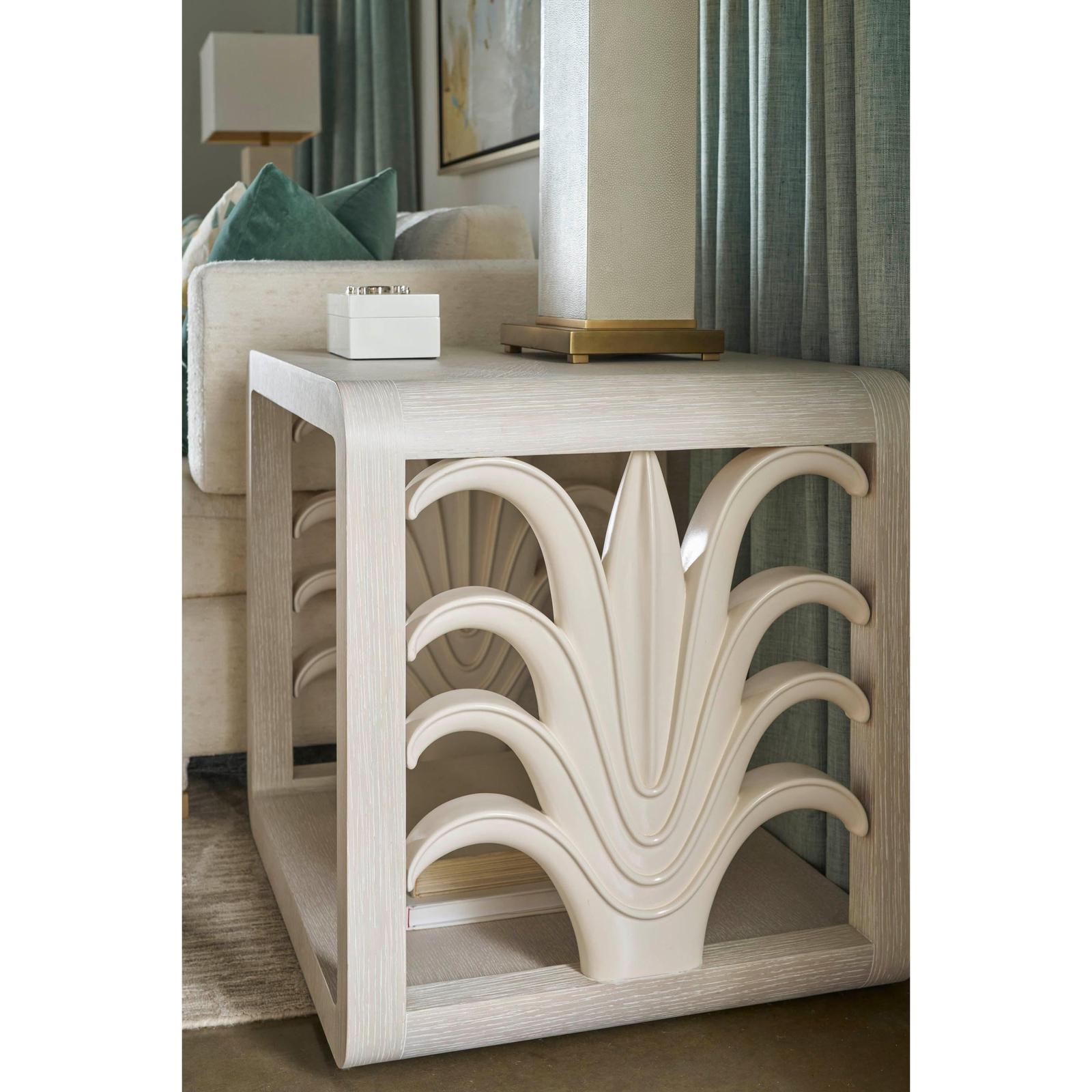 Theodore Alexander Coastal Royal Palm Side Table