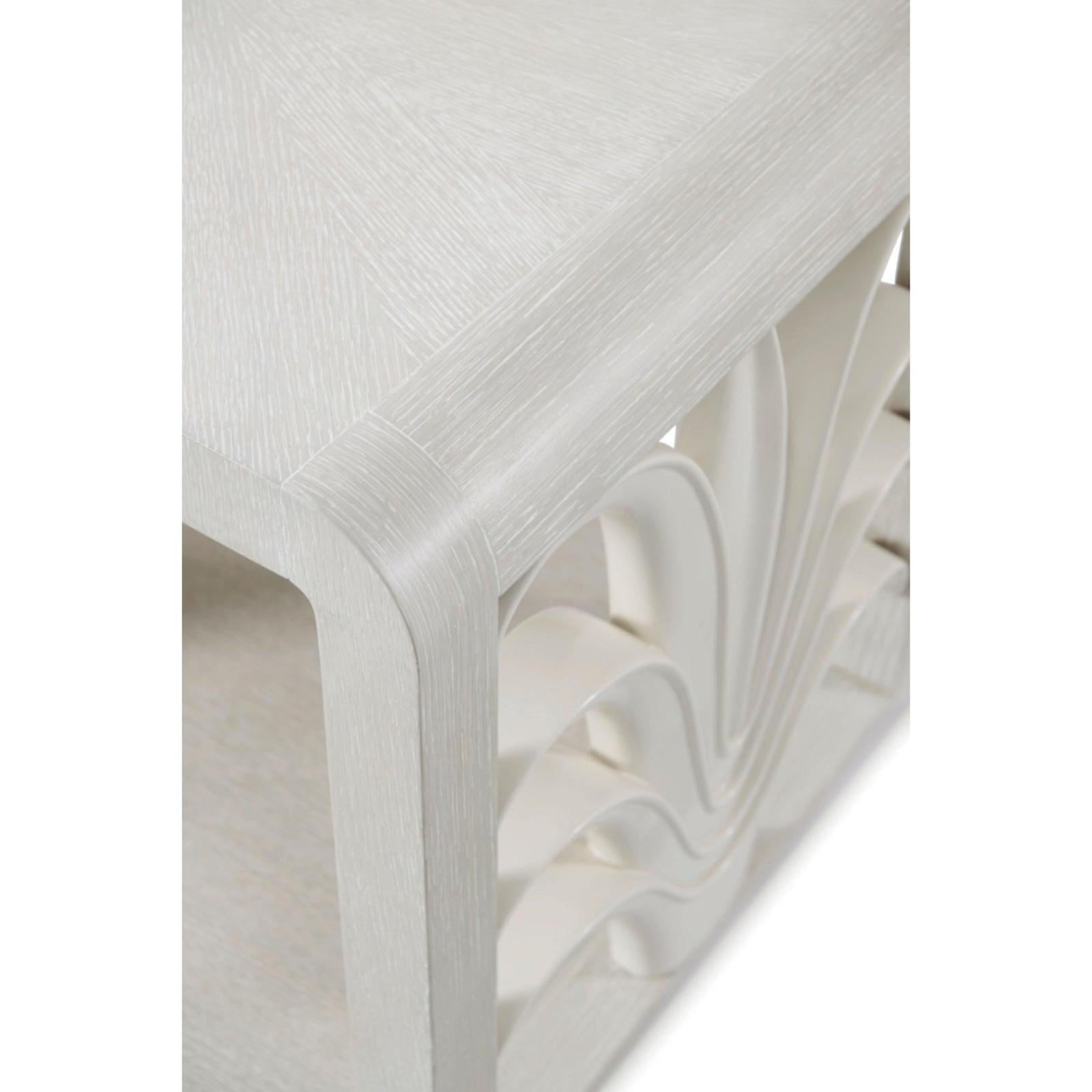 Theodore Alexander Coastal Royal Palm Side Table