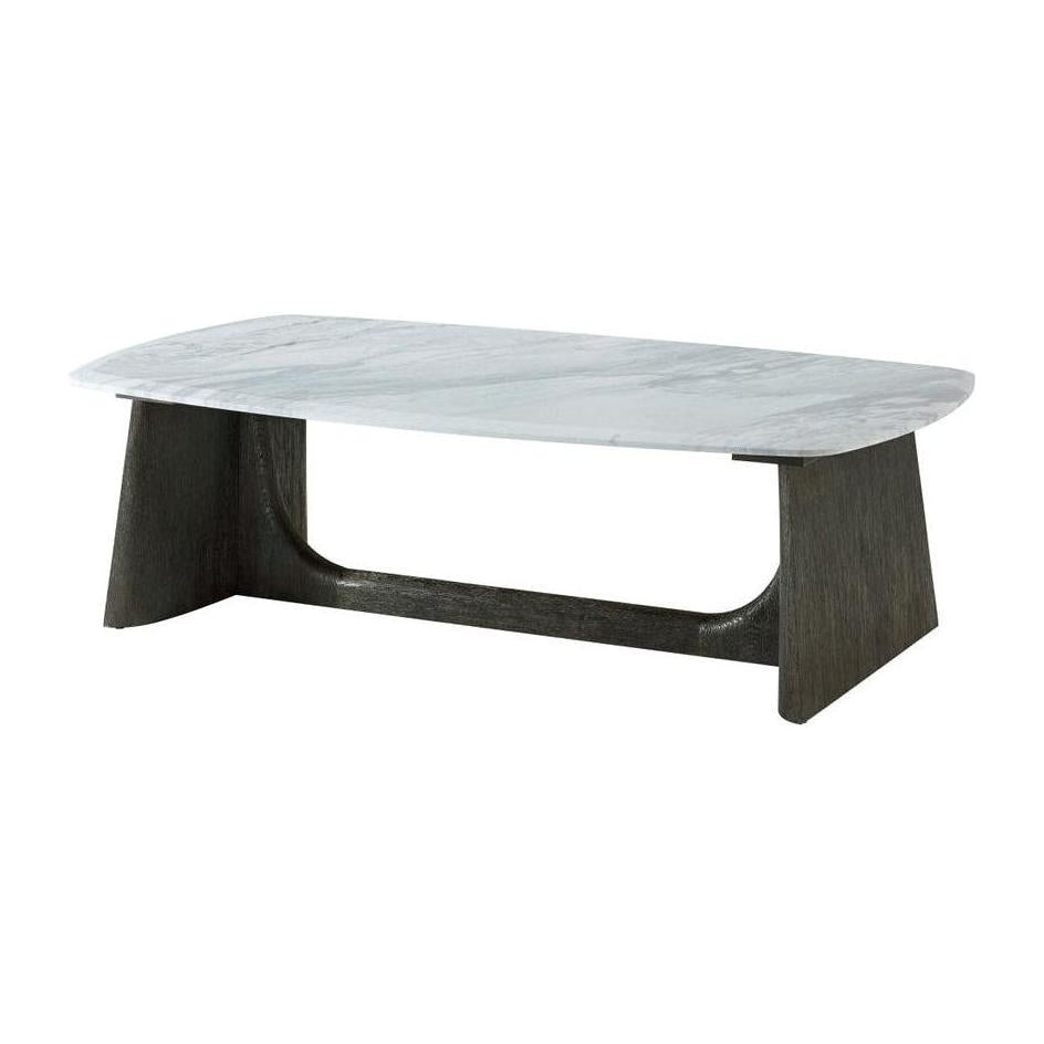 Theodore Alexander Repose Wooden Coffee Table Marble Top