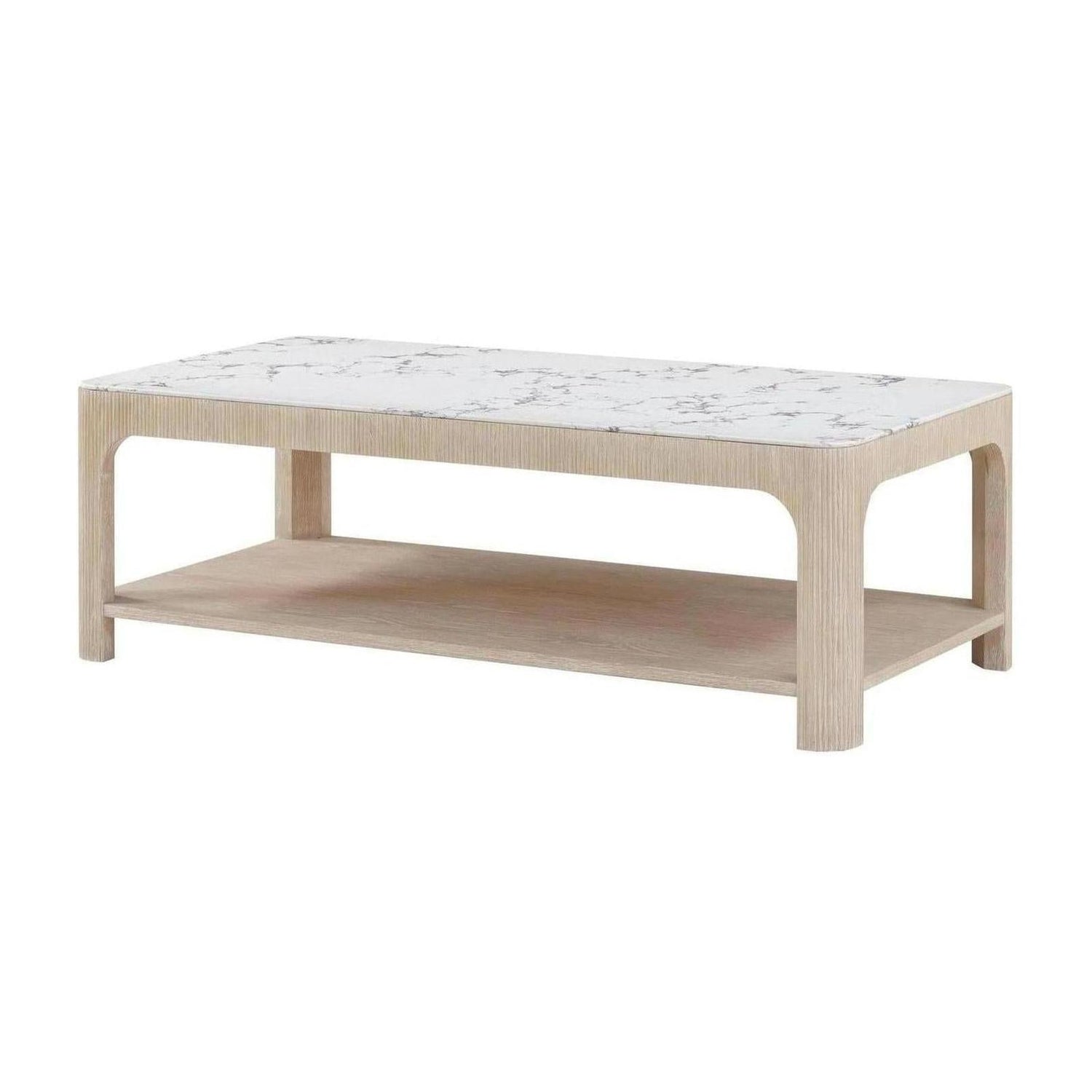 Theodore Alexander Horizon Square Quartz Cocktail Table