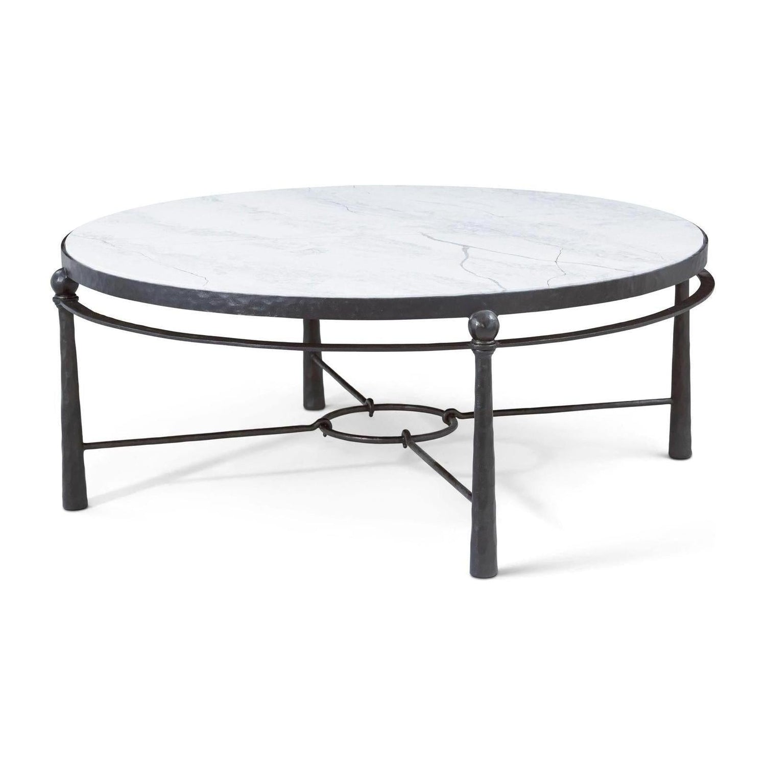 Theodore Alexander Spencer London Round Metal Cocktail Table