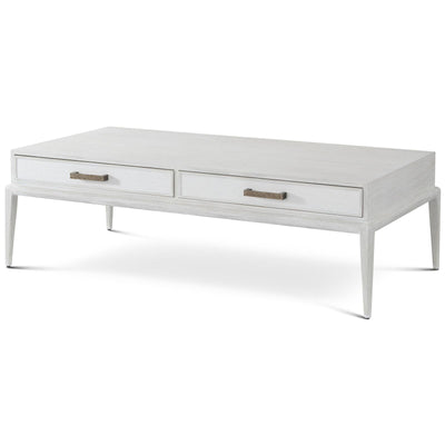 Theodore Alexander Coastal Singer Cocktail Table with Wallpaper