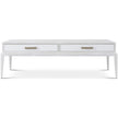 Theodore Alexander Coastal Singer Cocktail Table with Wallpaper