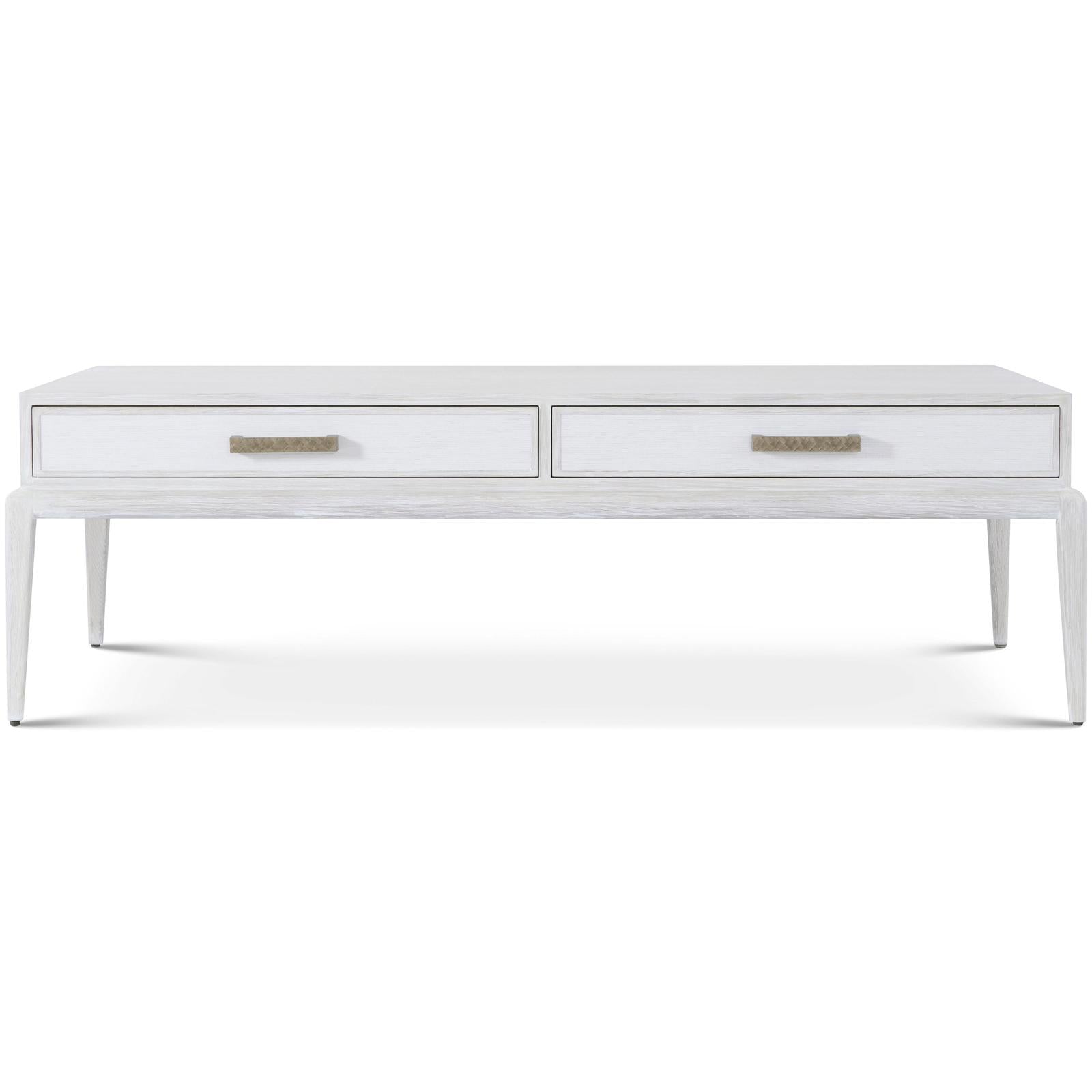 Theodore Alexander Coastal Singer Cocktail Table with Wallpaper