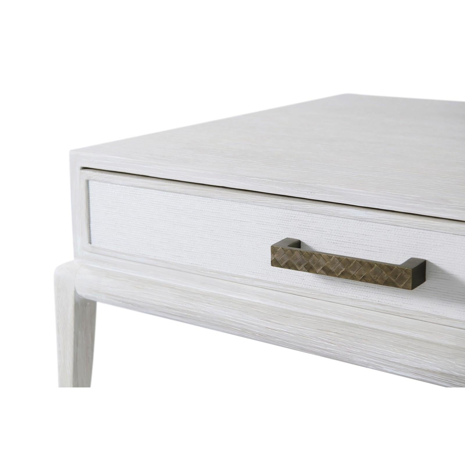 Theodore Alexander Coastal Singer Cocktail Table with Wallpaper