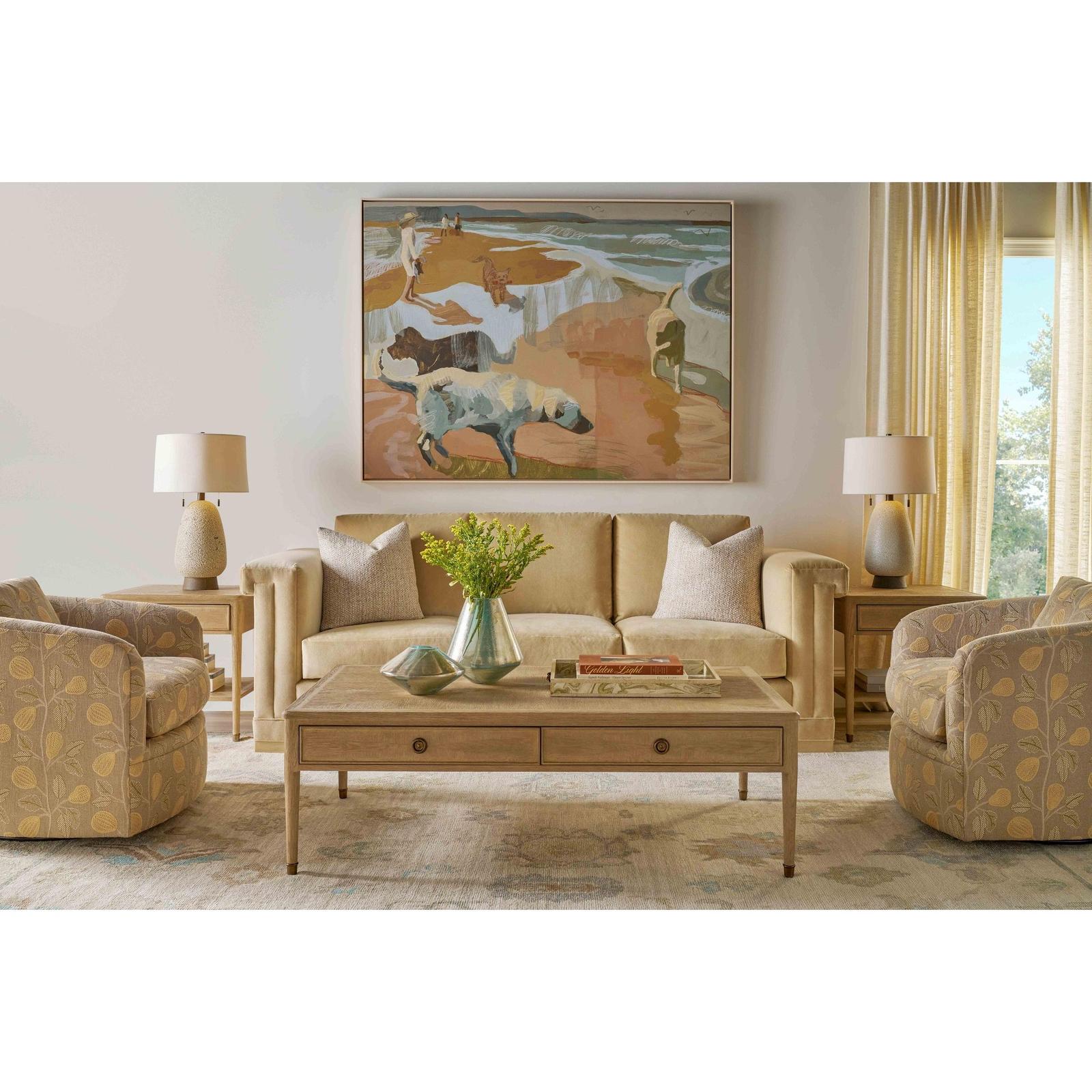 Theodore Alexander Willow Creek Thistlewood Storage Coffee Table