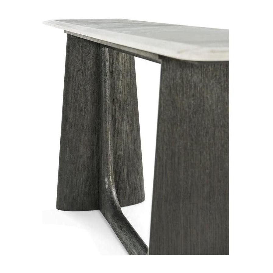 Theodore Alexander Repose Wooden Console Table Marble Top