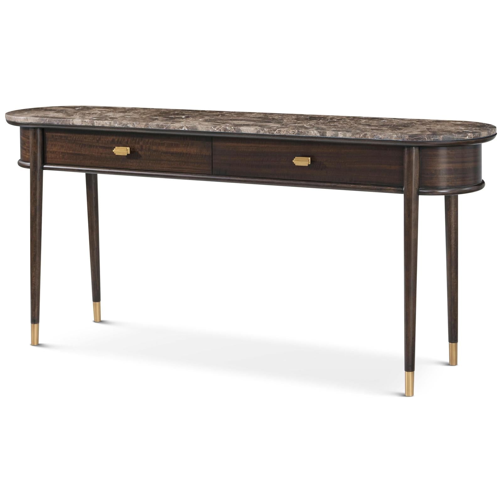 Theodore Alexander Spencer Green Park Curzon Marble Top Console Table