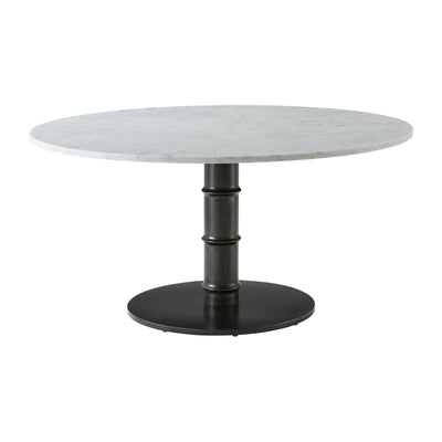 Theodore Alexander Kesden Round Marble Top Dining Table
