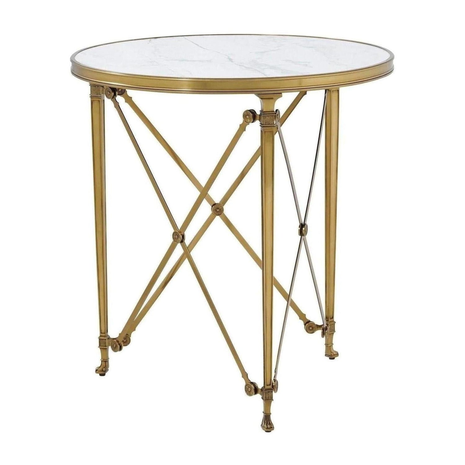 Theodore Alexander Spencer London Round Brass Center Table