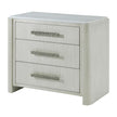 Theodore Alexander Essence Three Drawer Marble Top Nightstand
