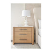 Theodore Alexander Essence Three Drawer Marble Top Nightstand