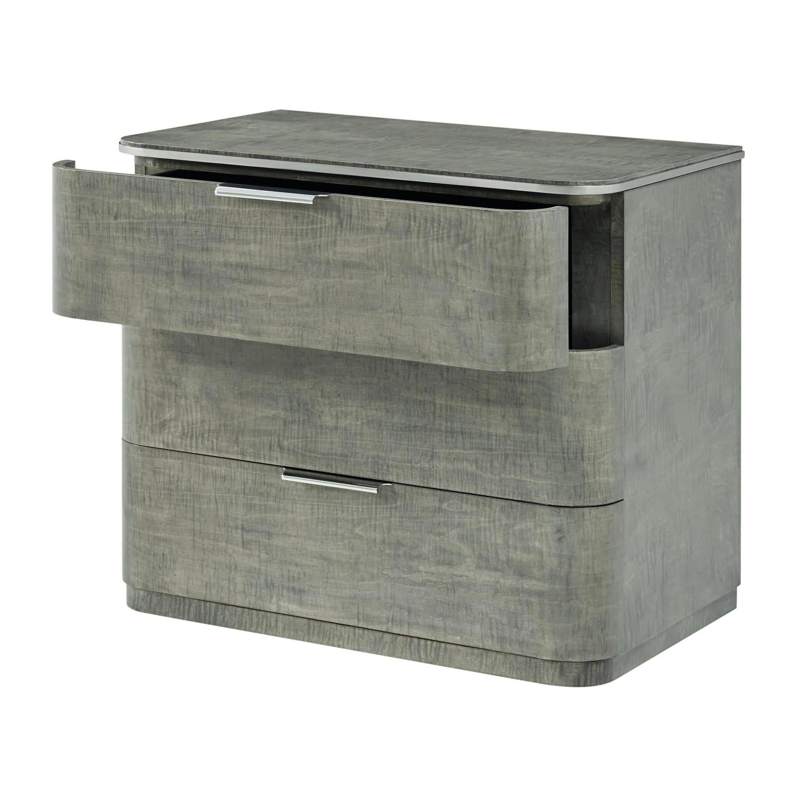 Theodore Alexander Hudson Three Drawer Nightstand