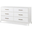 Theodore Alexander Coastal Townsend Dresser with Wallpaper