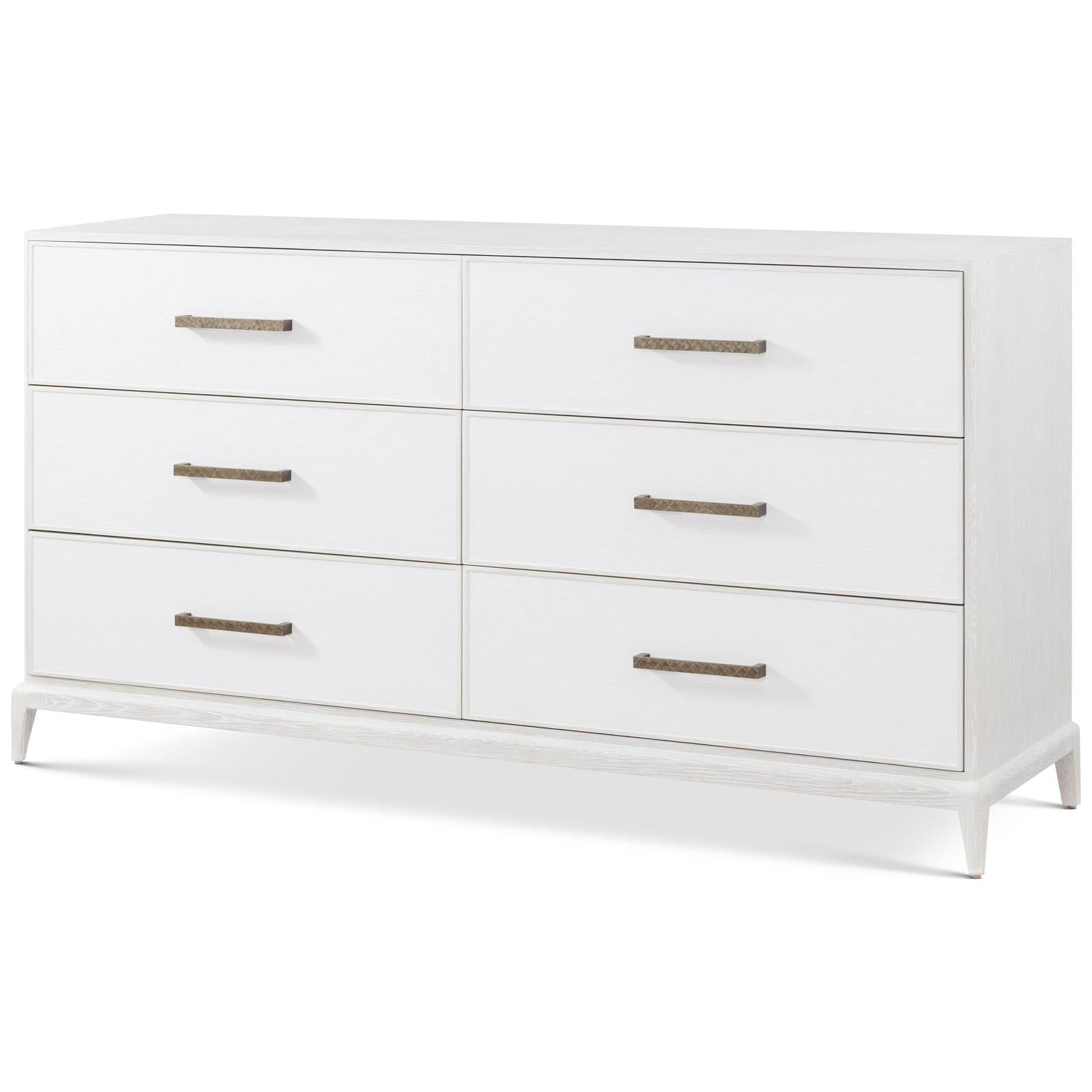 Theodore Alexander Coastal Townsend Dresser with Wallpaper
