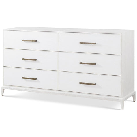 Theodore Alexander Coastal Townsend Dresser with Wallpaper