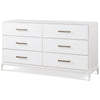 Theodore Alexander Coastal Townsend Dresser with Wallpaper
