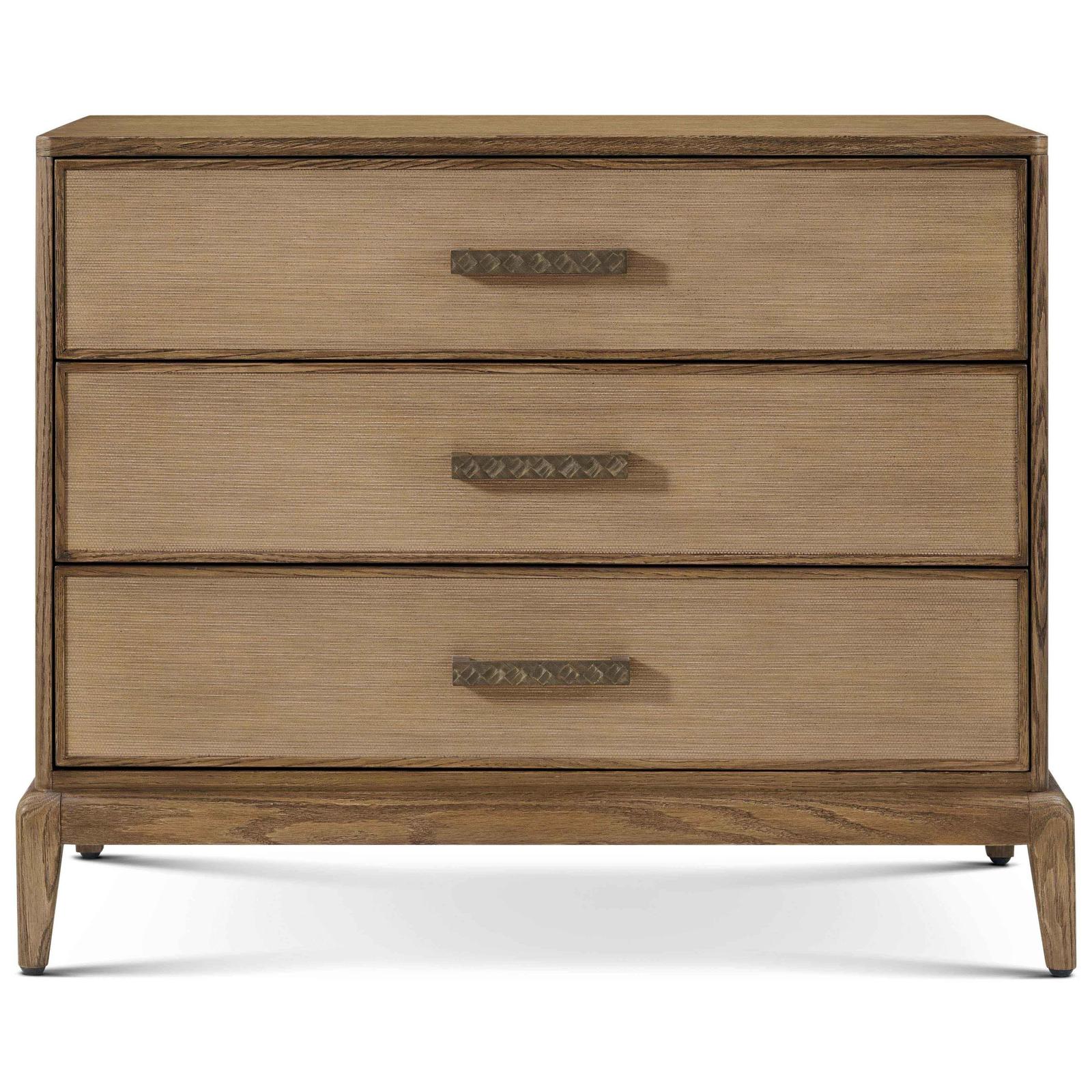 Theodore Alexander Coastal Worth Nightstand with Wallpaper