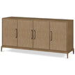 Theodore Alexander Coastal Stuart Credenza with Wallpaper