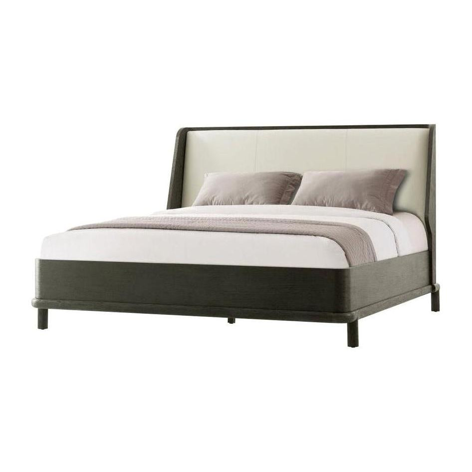 Theodore Alexander Repose Wooden with Upholstered Headboard Bed