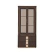 Michael Amini West Kensington Display Cabinet - Medium Espresso