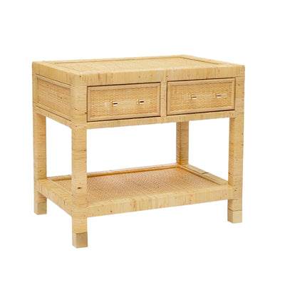 TOV Furniture Amara Natural Rattan Nightstand