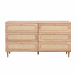 TOV Furniture Carmen Cane 6 Drawer Dresser