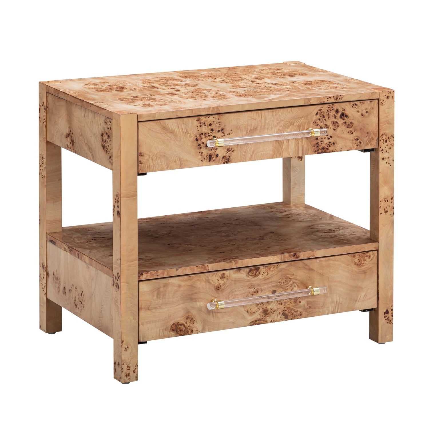 TOV Furniture Brandyss Burl Nightstand