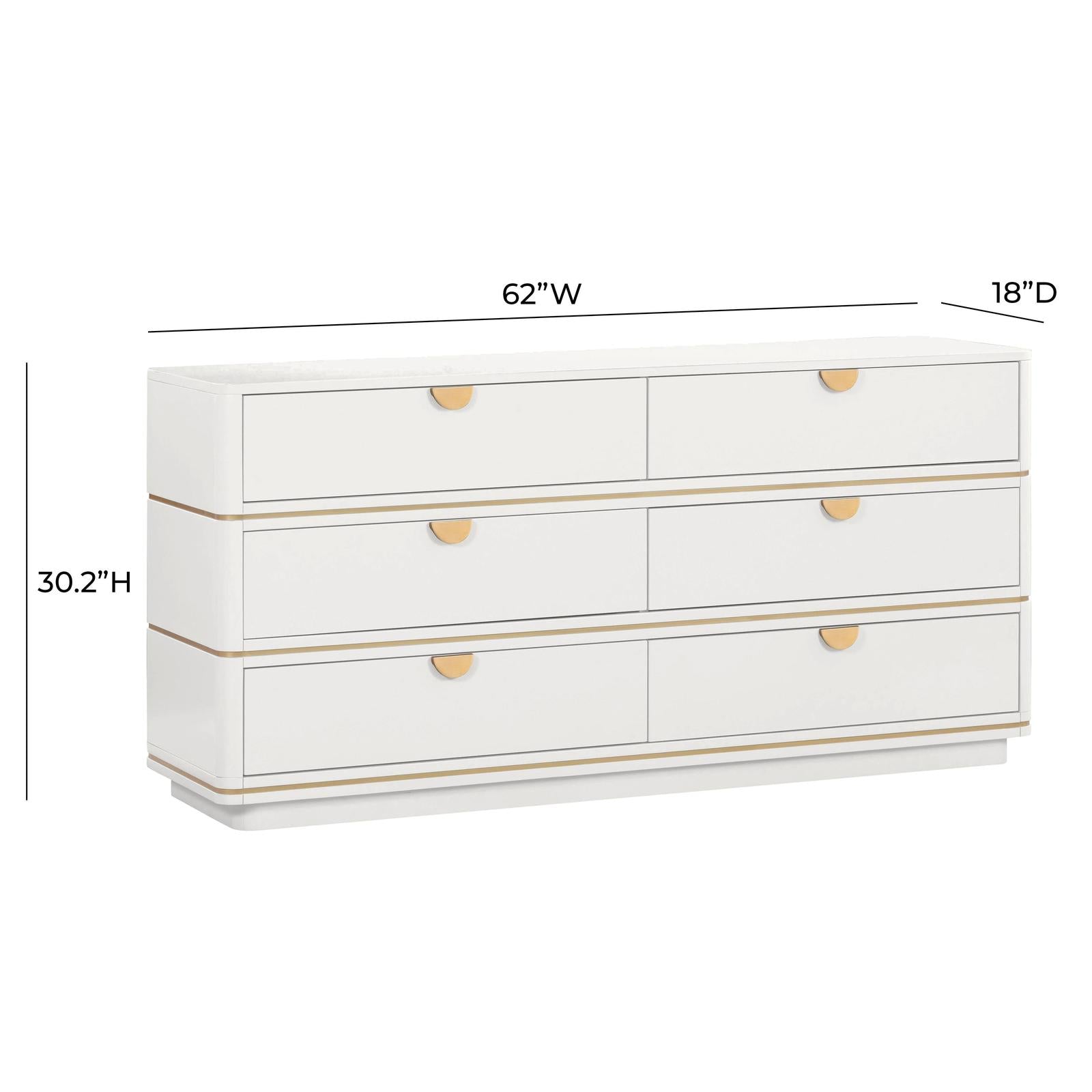TOV Furniture Julieta 6 Drawer Dresser
