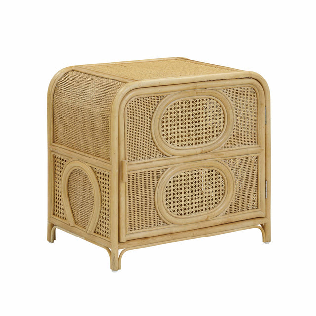 TOV Furniture Tina Natural Rattan Nightstand