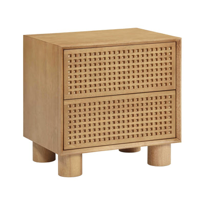 TOV Furniture Miles Natural Rubberwood Nightstand