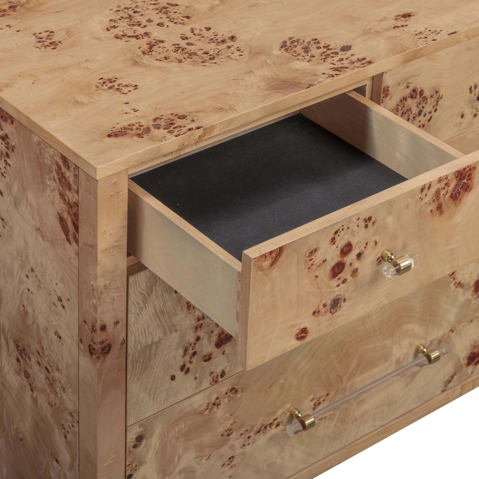 TOV Furniture Brandyss Burl Drawer Dresser