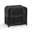 TOV Furniture Tina Rattan Nightstand With Storage