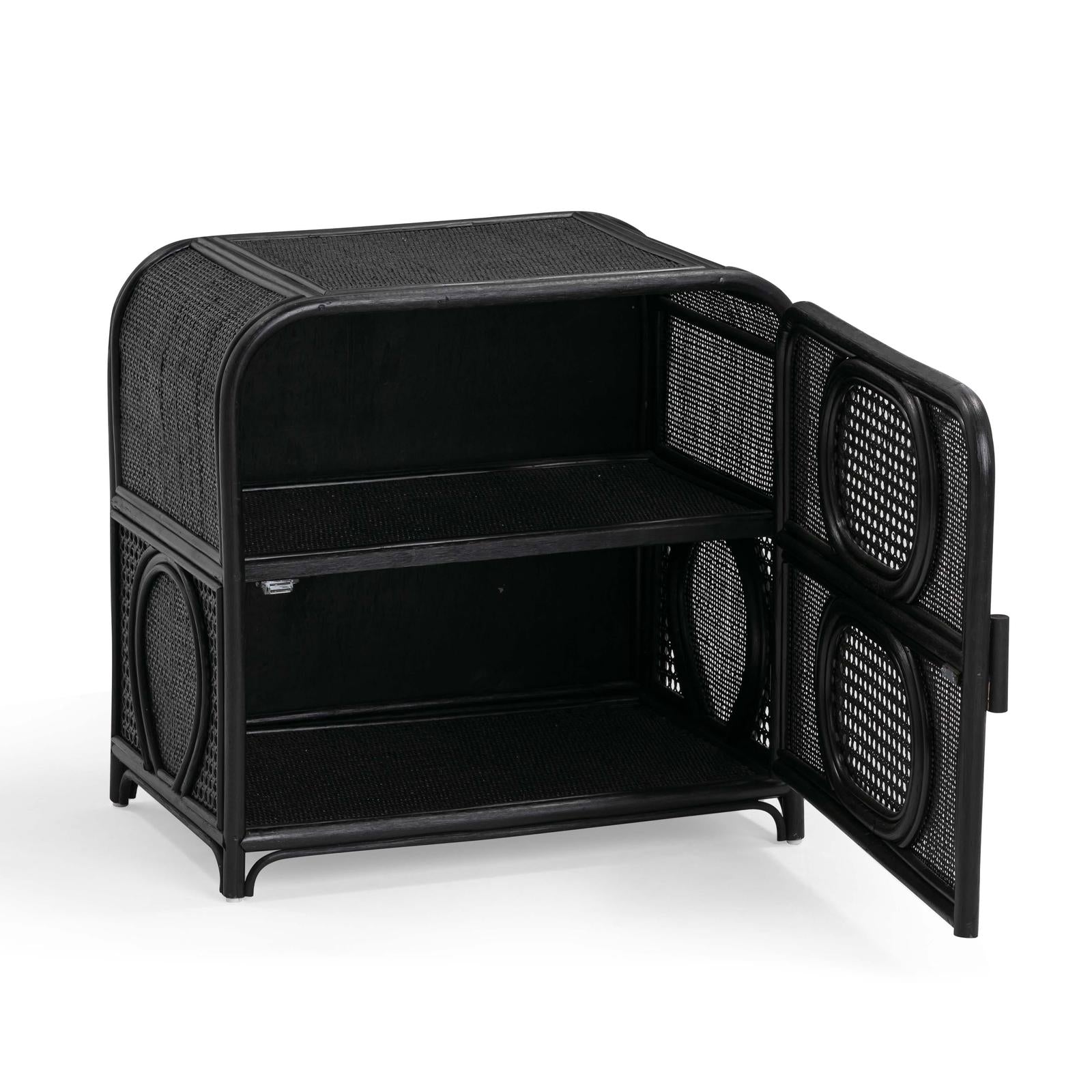 TOV Furniture Tina Rattan Nightstand With Storage