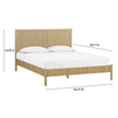 TOV Furniture Tyla Natural Wood Bed