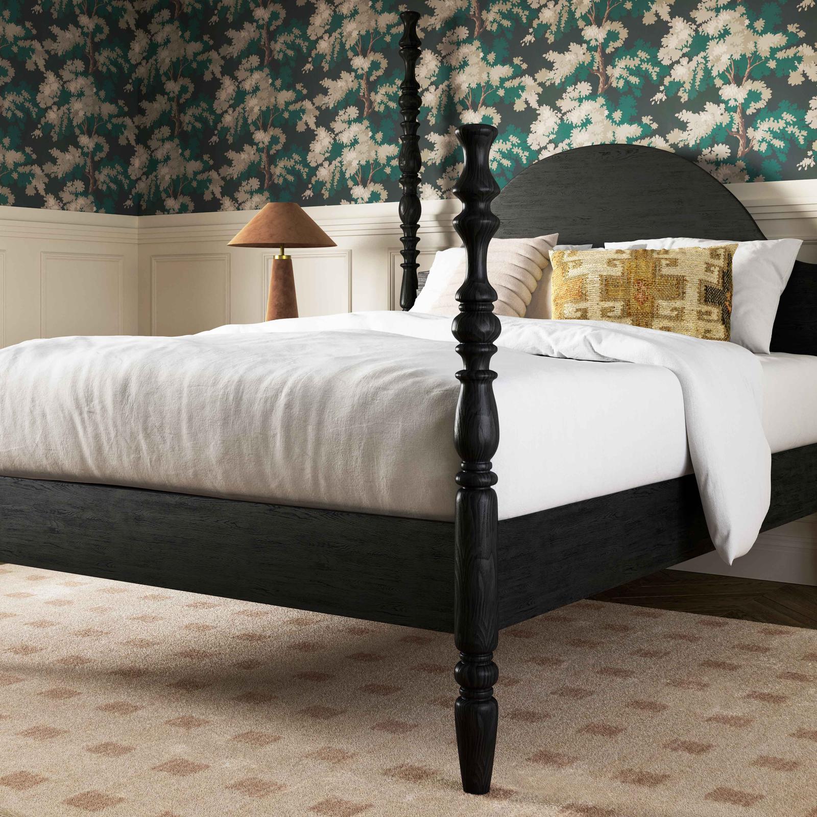 TOV Furniture Rosalie Black Ash Bed