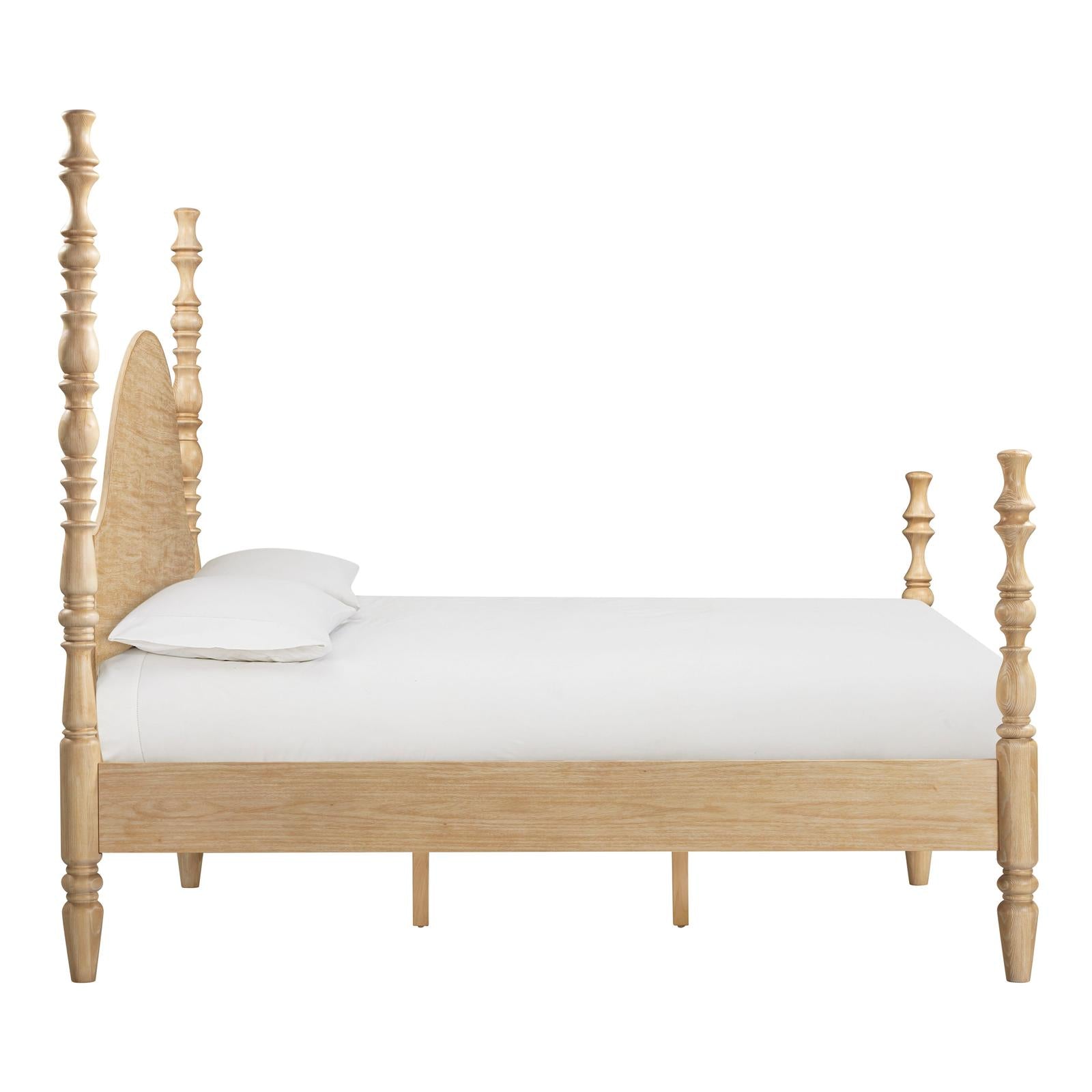 TOV Furniture Rosalie Washed Natural Ash Bed