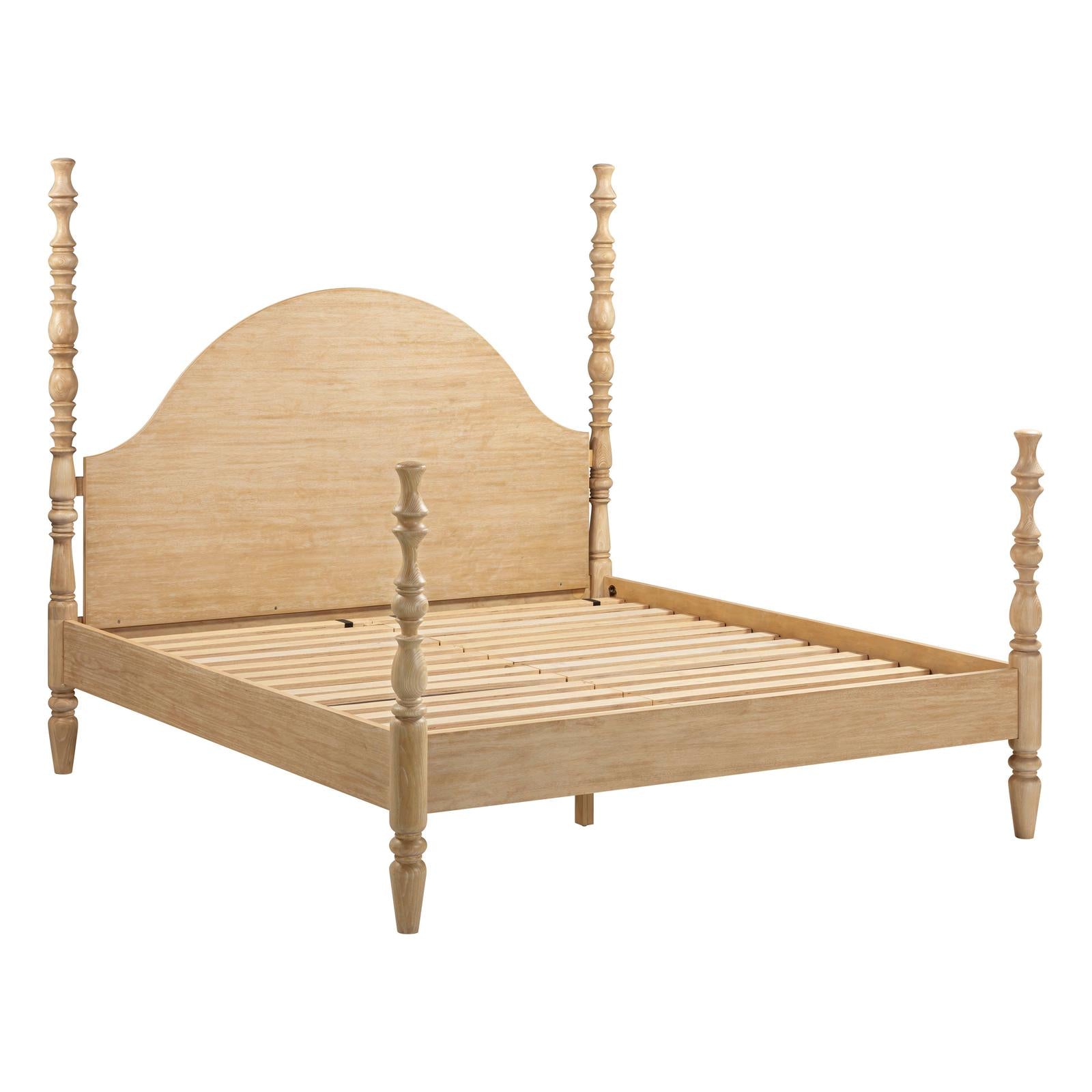 TOV Furniture Rosalie Washed Natural Ash Bed