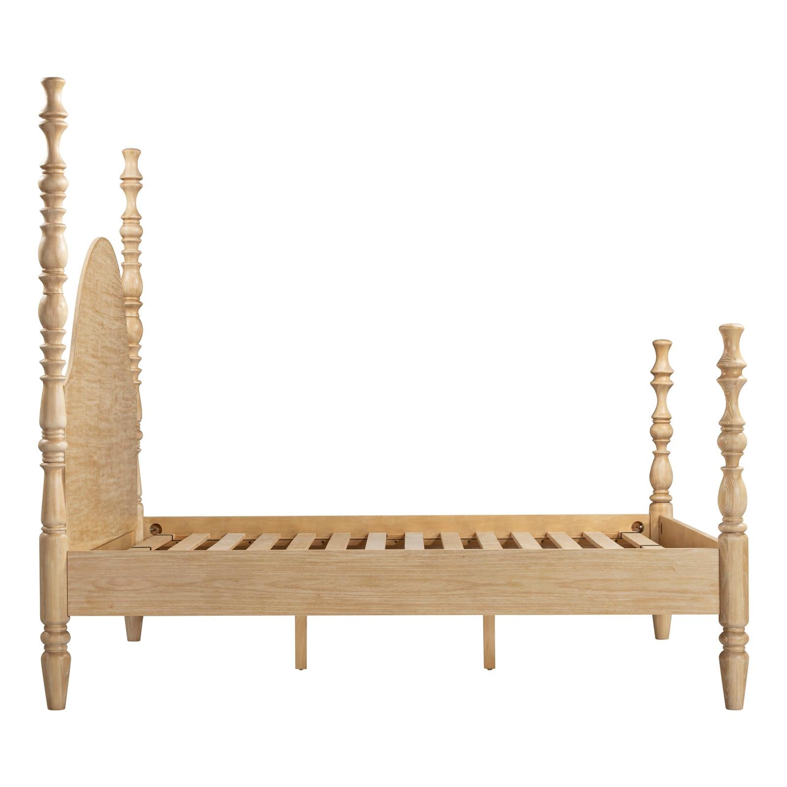 TOV Furniture Rosalie Washed Natural Ash Bed