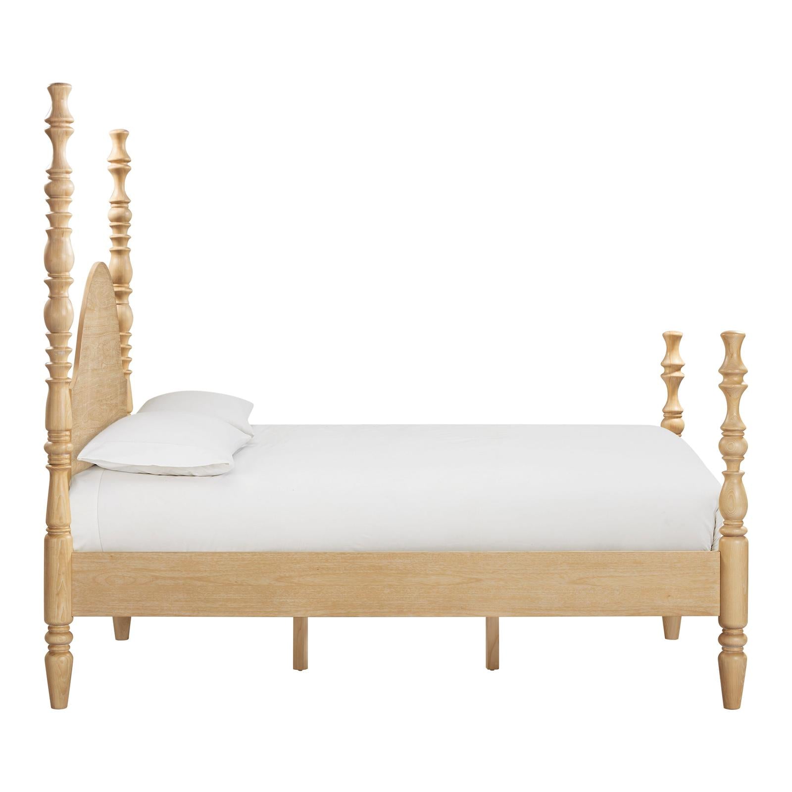 TOV Furniture Rosalie Washed Natural Ash Bed