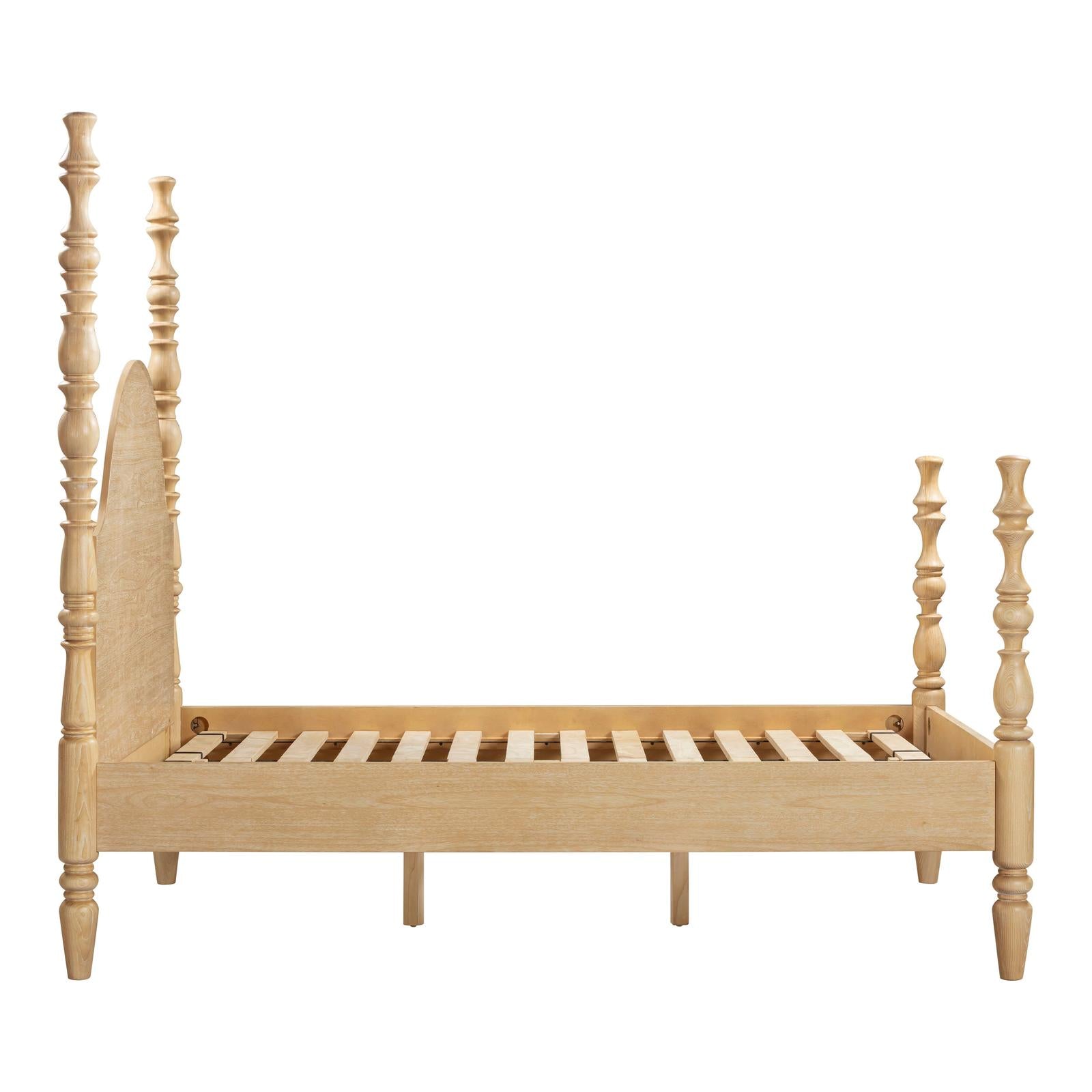 TOV Furniture Rosalie Washed Natural Ash Bed
