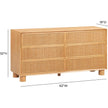 TOV Furniture Miles Natural Wood Drawer Dresser
