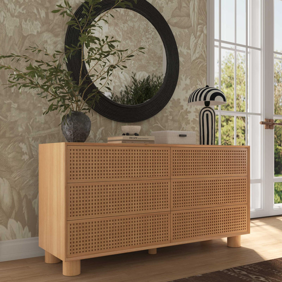 TOV Furniture Miles Natural Wood Drawer Dresser