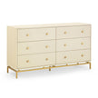 TOV Furniture Pesce Shagreen 6 Drawer Dresser