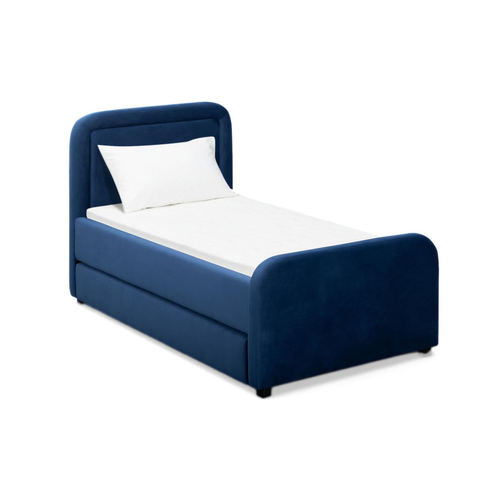 TOV Furniture Briella Performance Velvet Trundle Bed in Twin